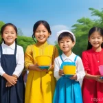 이탈리아어 철학 및 정치 용어 - **Prompt:** "A vibrant, diverse group of Vietnamese community members of all ages, fully clothed in ...