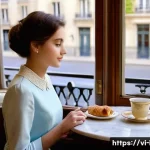 이탈리아어와 프랑스어 비교 - **Prompt: "The Essence of Parisian Elegance and Study"**
    A young woman, approximately 18-20 year...