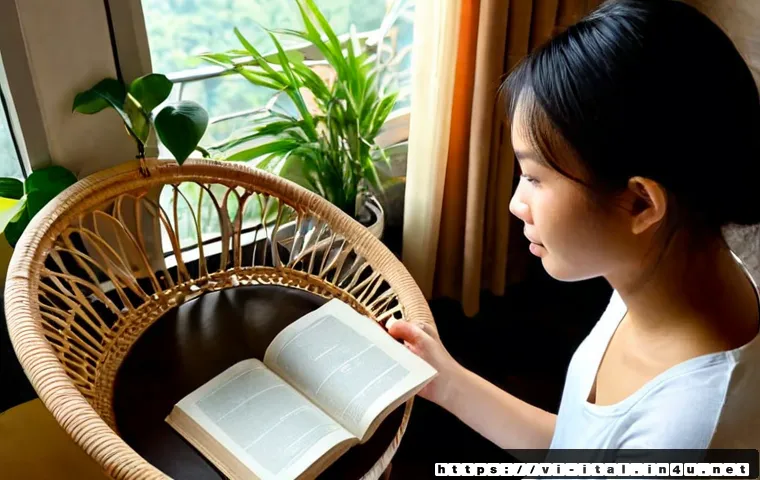 Home 17 이탈리아어 소설 및 단편 읽기 - Photorealistic cozy reading scene in a quiet Hanoi apartment, Vietnamese young adult relaxing in a w...