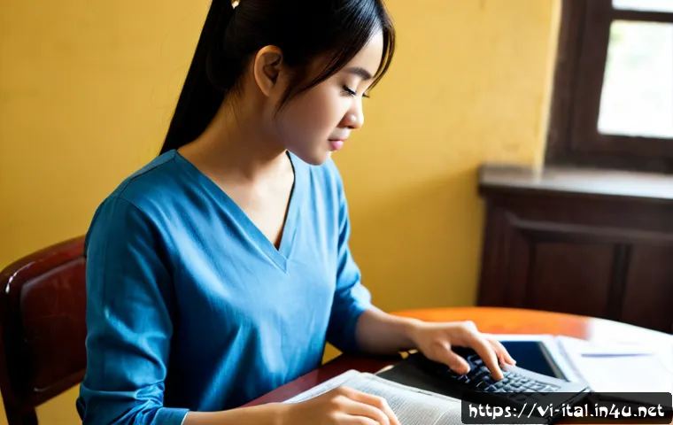 Home 17 이탈리아어 뉴스 해석 및 번역 팁 - Photorealistic editorial workspace in Ho Chi Minh City, a Vietnamese university student wearing casu...